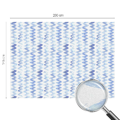 Fólia na okno na ochranu súkromia Modré vlny