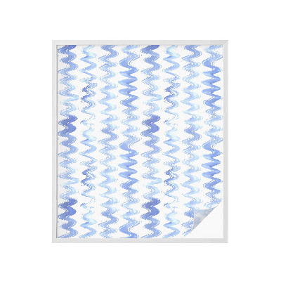 Fólia na okno na ochranu súkromia Modré vlny