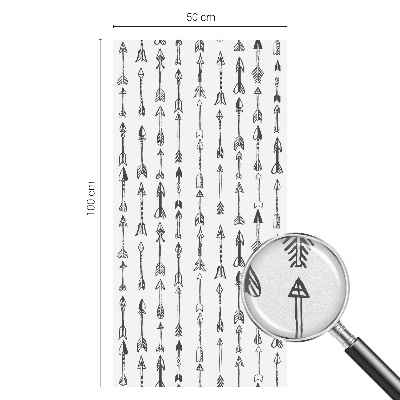 Privátna fólia na okno vitrážová Geometrické šípky
