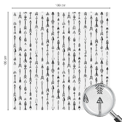 Privátna fólia na okno vitrážová Geometrické šípky