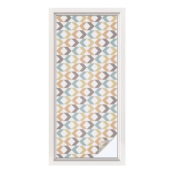 Samolepiaca fólia na sklo Geometrické kosoštvorce