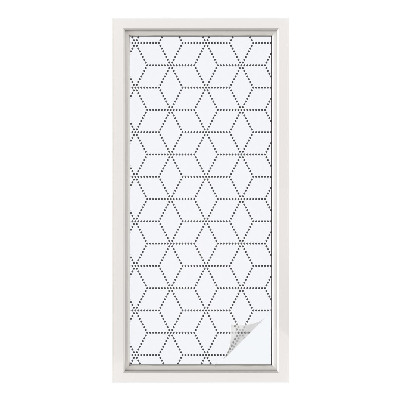 Fólia na okno na ochranu súkromia Bodkované kosoštvorce