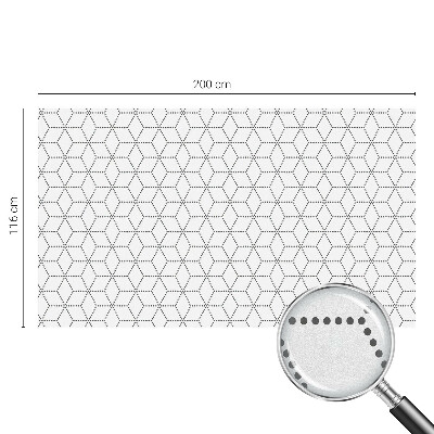 Fólia na okno na ochranu súkromia Bodkované kosoštvorce