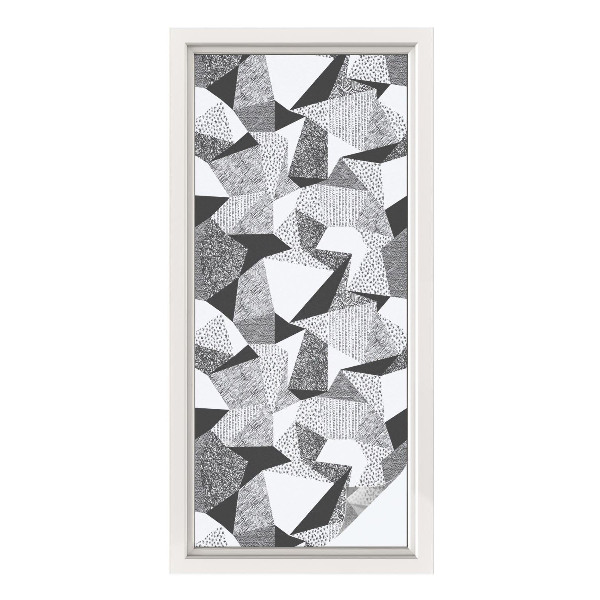 Samolepiaca vitráž na okno a dvere Geometrické útvary