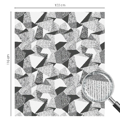 Samolepiaca vitráž na okno a dvere Geometrické útvary