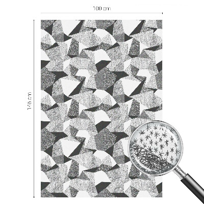 Samolepiaca vitráž na okno a dvere Geometrické útvary