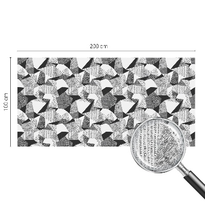 Samolepiaca vitráž na okno a dvere Geometrické útvary