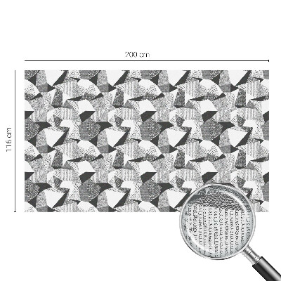 Samolepiaca vitráž na okno a dvere Geometrické útvary