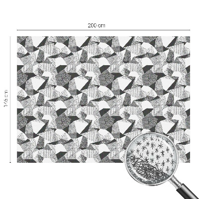 Samolepiaca vitráž na okno a dvere Geometrické útvary