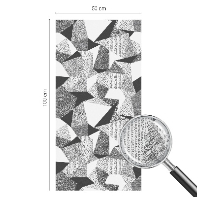Samolepiaca vitráž na okno a dvere Geometrické útvary