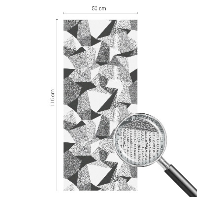 Samolepiaca vitráž na okno a dvere Geometrické útvary