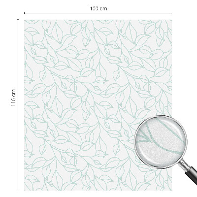 Privátna fólia na okno vitrážová Jemné listy