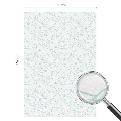 Privátna fólia na okno vitrážová Jemné listy