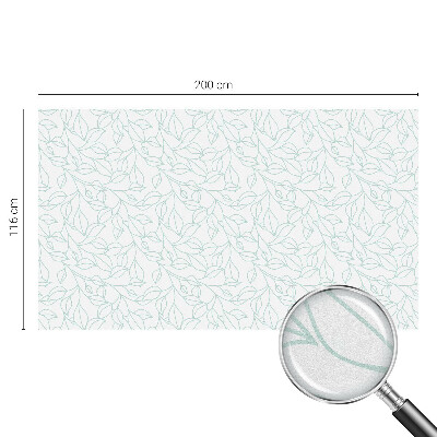 Privátna fólia na okno vitrážová Jemné listy