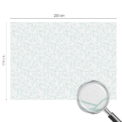 Privátna fólia na okno vitrážová Jemné listy