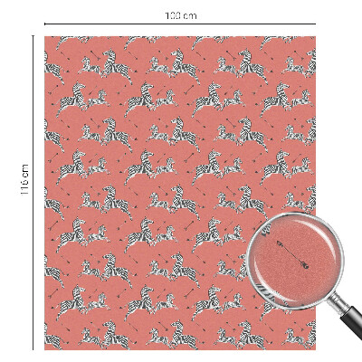 Privátna fólia na okno vitrážová Motív zebry