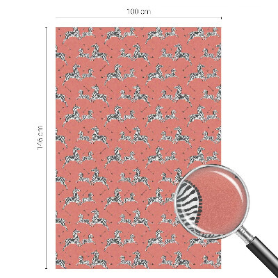 Privátna fólia na okno vitrážová Motív zebry