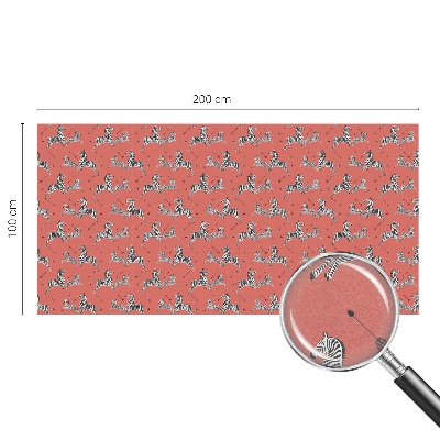 Privátna fólia na okno vitrážová Motív zebry