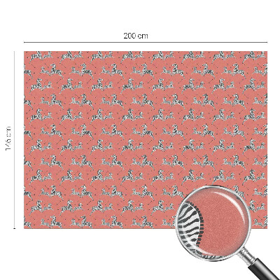 Privátna fólia na okno vitrážová Motív zebry