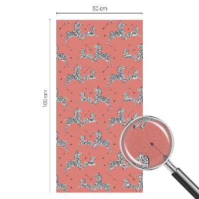 Privátna fólia na okno vitrážová Motív zebry