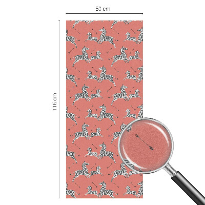 Privátna fólia na okno vitrážová Motív zebry