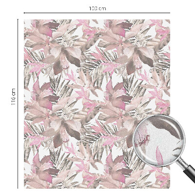 Dekoračná fólia na sklo vitráž Pastelové kvety