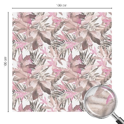 Dekoračná fólia na sklo vitráž Pastelové kvety