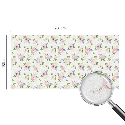 Samolepiaca fólia na sklo Kvetinový vzor