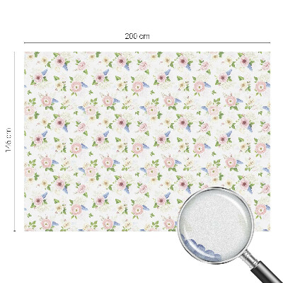 Samolepiaca fólia na sklo Kvetinový vzor