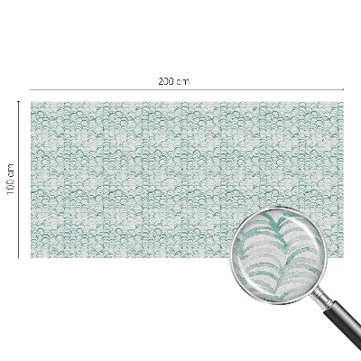 Samolepiaca vitráž na okno a dvere Zelená vlna