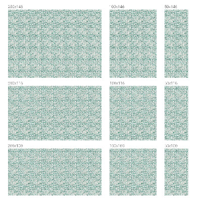 Samolepiaca vitráž na okno a dvere Zelená vlna