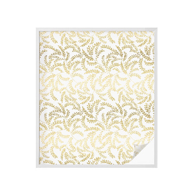 Samolepiaca vitráž na okno a dvere Rastlinný vzor