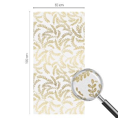 Samolepiaca vitráž na okno a dvere Rastlinný vzor