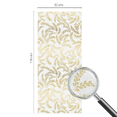 Samolepiaca vitráž na okno a dvere Rastlinný vzor