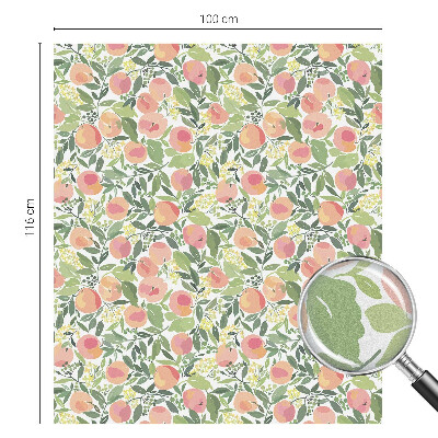 Fólia na okno na ochranu súkromia Ovocný vzor