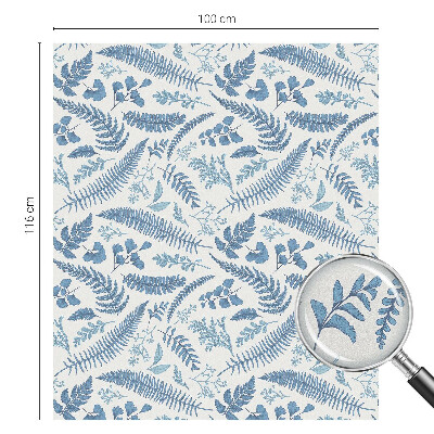 Privátna fólia na okno vitrážová Botanický vzor