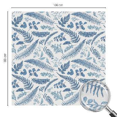 Privátna fólia na okno vitrážová Botanický vzor