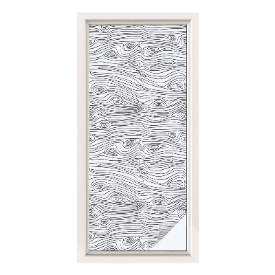 Samolepiaca fólia na sklo Drevené čiary