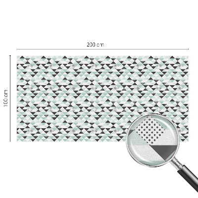 Privátna fólia na okno vitrážová Trojuholníkové vzory