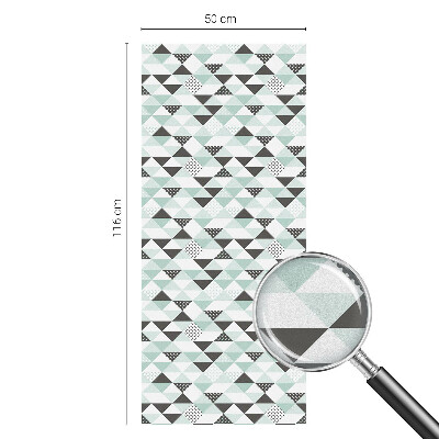 Privátna fólia na okno vitrážová Trojuholníkové vzory