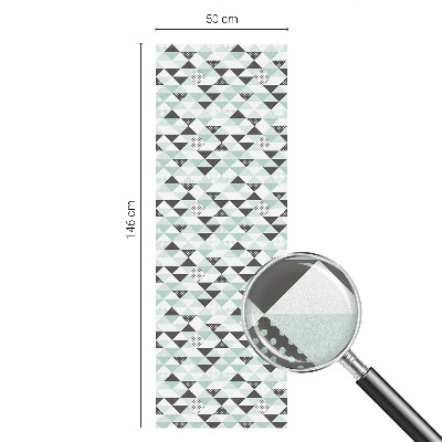 Privátna fólia na okno vitrážová Trojuholníkové vzory