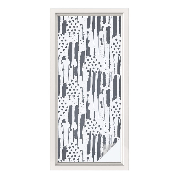 Samolepiaca fólia na sklo Pruhy a bodky