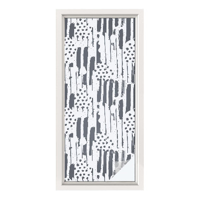 Samolepiaca fólia na sklo Pruhy a bodky