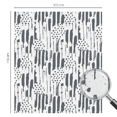 Samolepiaca fólia na sklo Pruhy a bodky