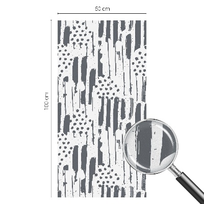 Samolepiaca fólia na sklo Pruhy a bodky