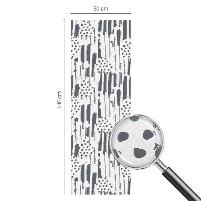 Samolepiaca fólia na sklo Pruhy a bodky