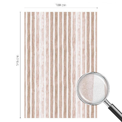 Fólia na okno na ochranu súkromia Hnedé pásy