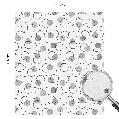 Samolepiaca vitráž na okno a dvere Sivé kolesá