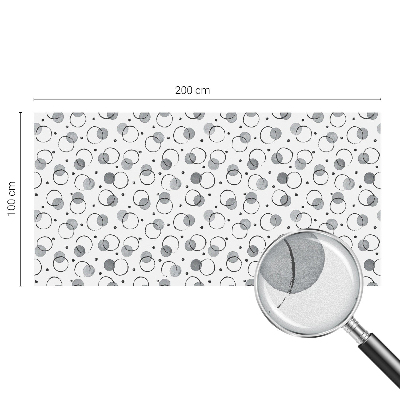 Samolepiaca vitráž na okno a dvere Sivé kolesá