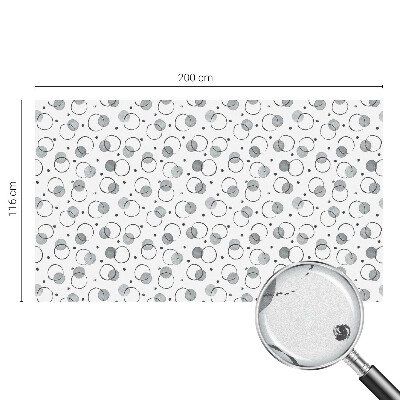 Samolepiaca vitráž na okno a dvere Sivé kolesá